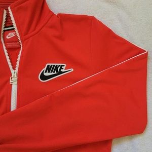 Red Nike windbreaker/zip up